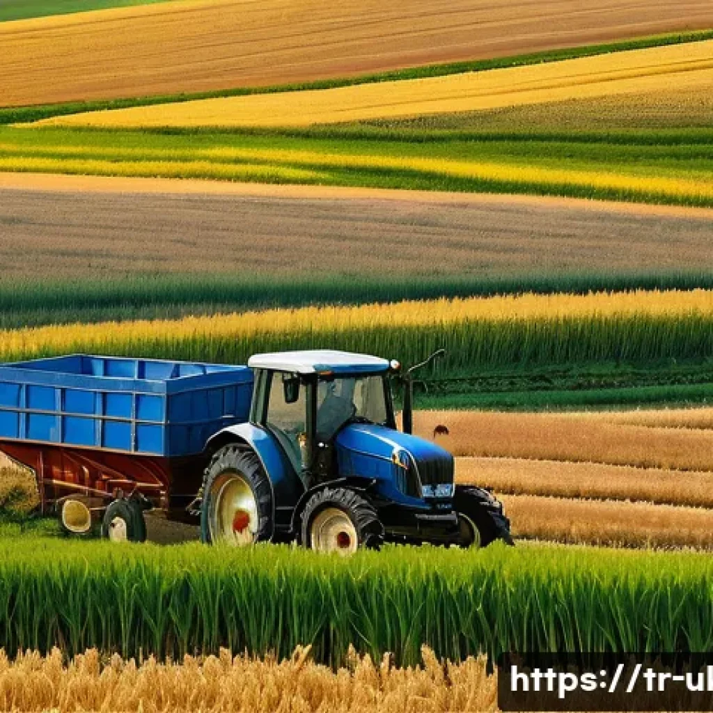 우크라이나 농업 경제 - **Prompt: The Golden Breadbasket of Ukraine**
An expansive, idyllic landscape of vast, golden wh...