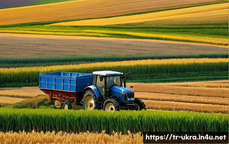 우크라이나 농업 경제 - **Prompt: The Golden Breadbasket of Ukraine**
    An expansive, idyllic landscape of vast, golden wh...
